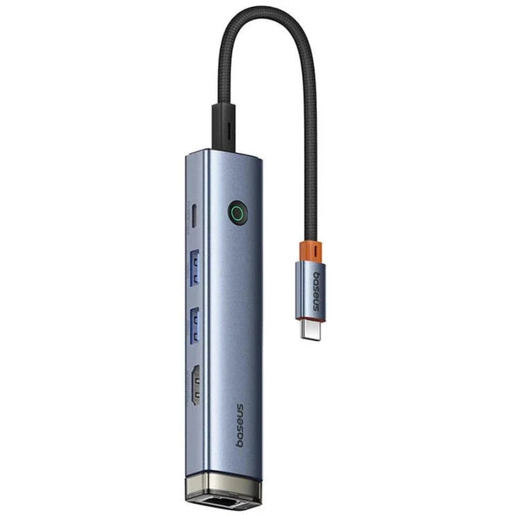 Baseus UltraJoy 5-Port HUB AIR Space Grey Type-C to HDMI4K USB3.0 PD RJ45