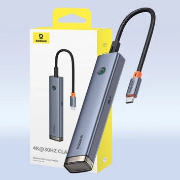 Baseus UltraJoy 6-Port HUB AIR Space Grey Type-C to HDMI4K USB3.0 USB2.0 PD