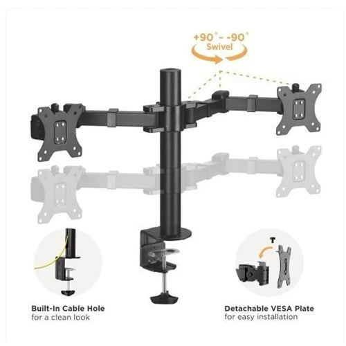 Dual Monitor Articulating Monitor Arm 17"-32"