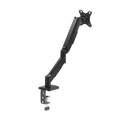 FlexPrecision Gas Spring Monitor Arm with USB Ports Black