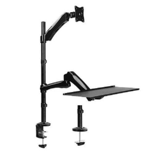 Single Monitor Sit-Stand Workstation for 13"-27" LCD Screens