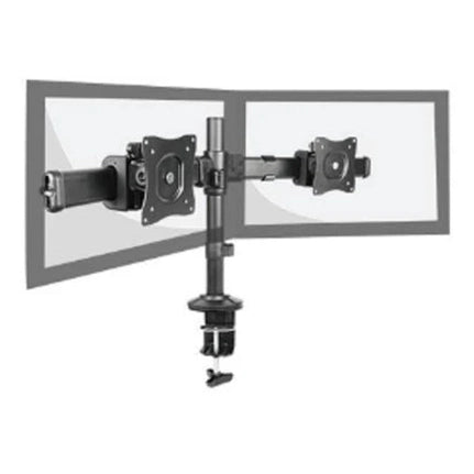 Dual LCD Monitor Desk Mount with Clamp VESA 75 100mm up to 27 Inch