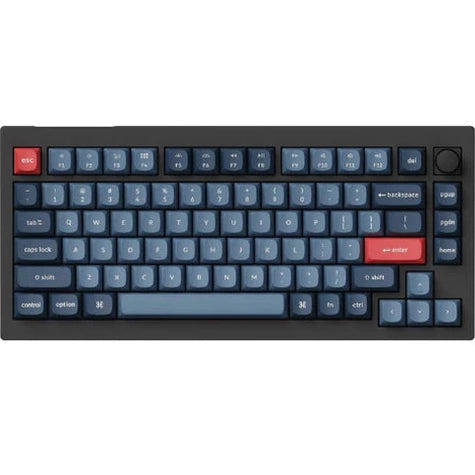 Keychron V1 Max D3 Wireless Mechanical Keyboard RGB Brown Switch Knob Black