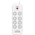 Huntkey SAC807 8-Outlet Surge Protected Powerboard with 4 USB Charging Ports 5V 4A
