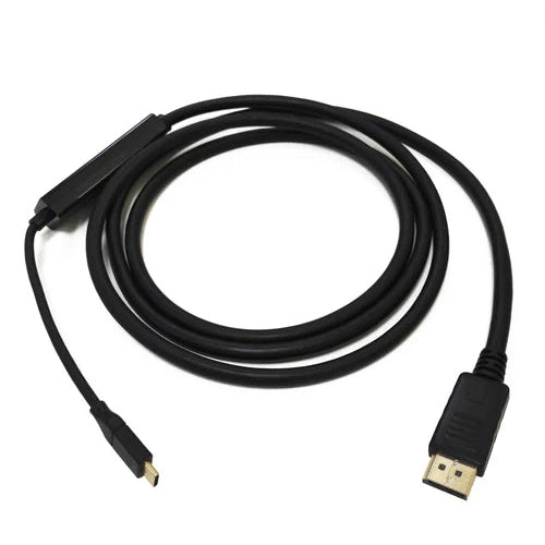 8Ware USB Type-C to DisplayPort 1.2 Cable M/M Black 2M