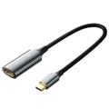 Vention Cotton Braided USB-C to HDMI 4K Converter 0.25M Black Zinc Alloy